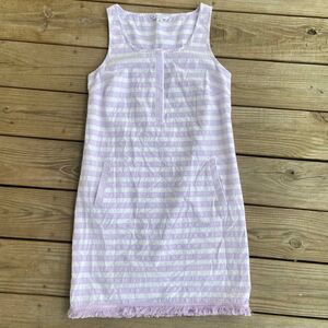 Southern Tide Purple Sky Stripe Corrine Dress XS